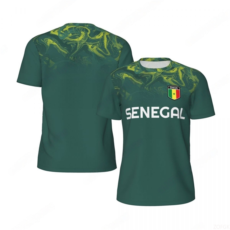 Tee Graphic Print - أزياء السنغال العلم الجرافيك كرة القدم