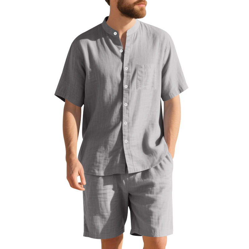 بدلة رجالية صيفية من الكتان بت - مراجعة Linen Shirt Breathable وسعره