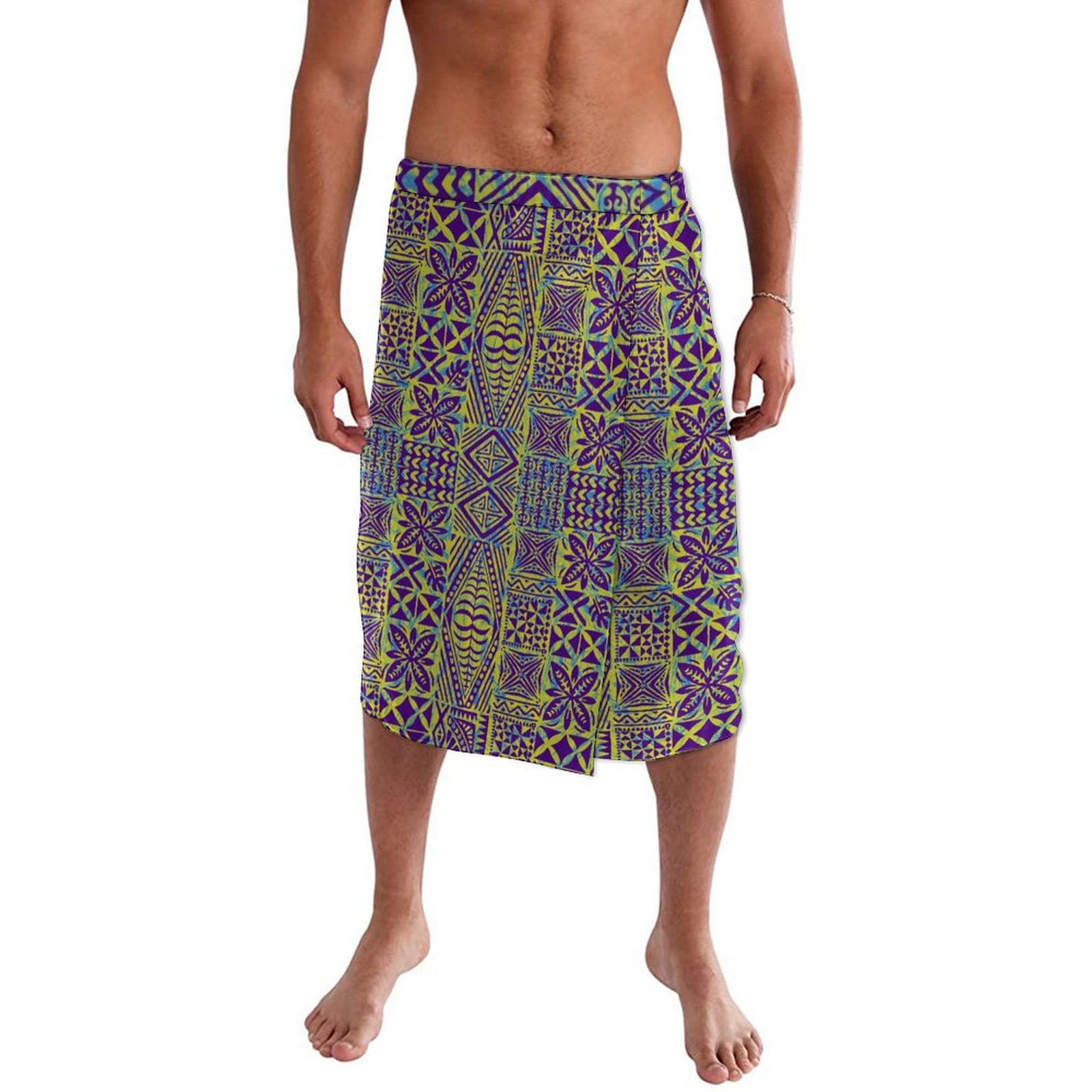 مريلة الشاطئ البولينيزية التقل - مراجعة Sarong Men Wrap وسعره