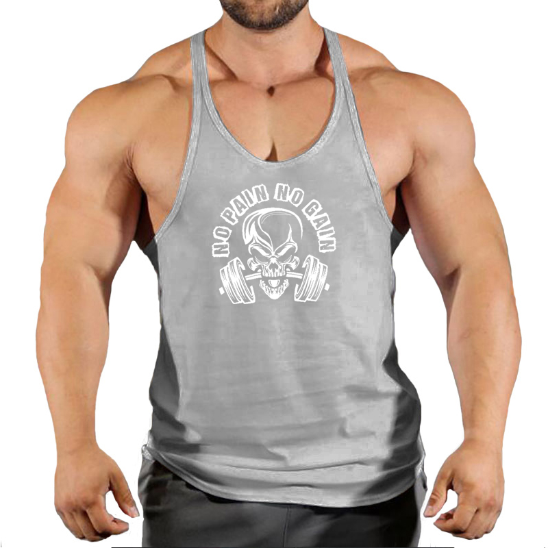قميص رجالي قطني مطبوع بدون أكم - مراجعة Tank Top Muscle وسعره