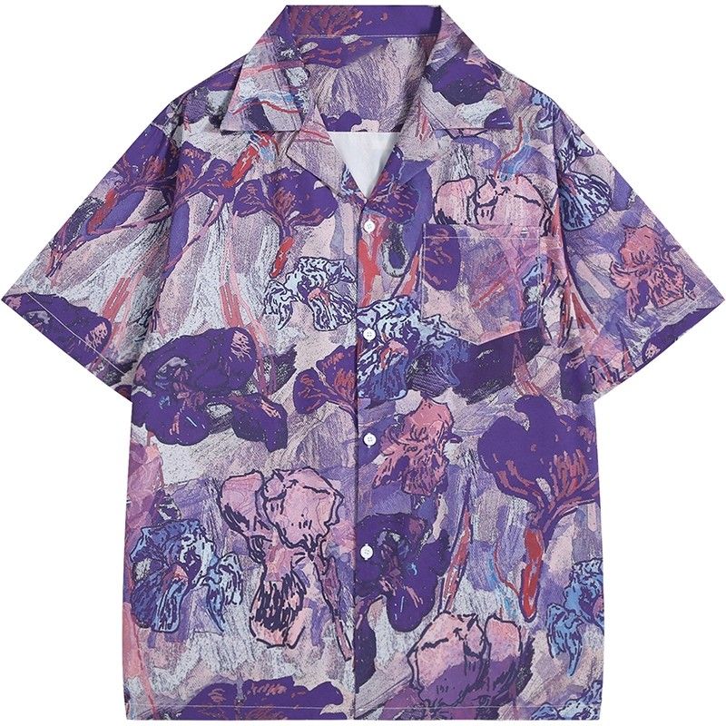 قميص فضفاض بأكمام قصيرة للجنسي - مراجعة Resort Shirt Floral وسعره