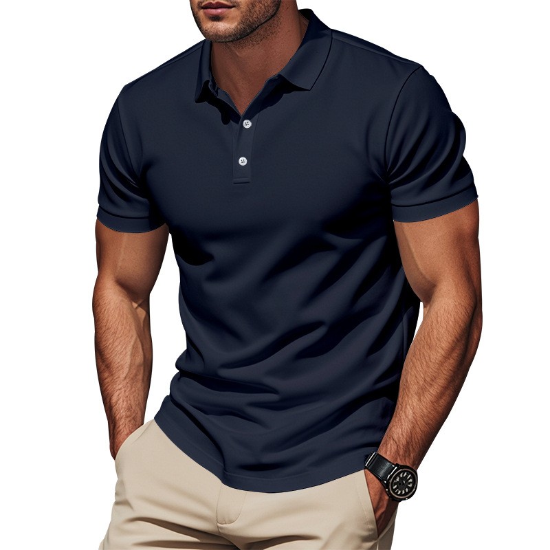 قميص كاجوال ضيق بأكمام قصيرة أ - مراجعة Polo Shirt Pique وسعره