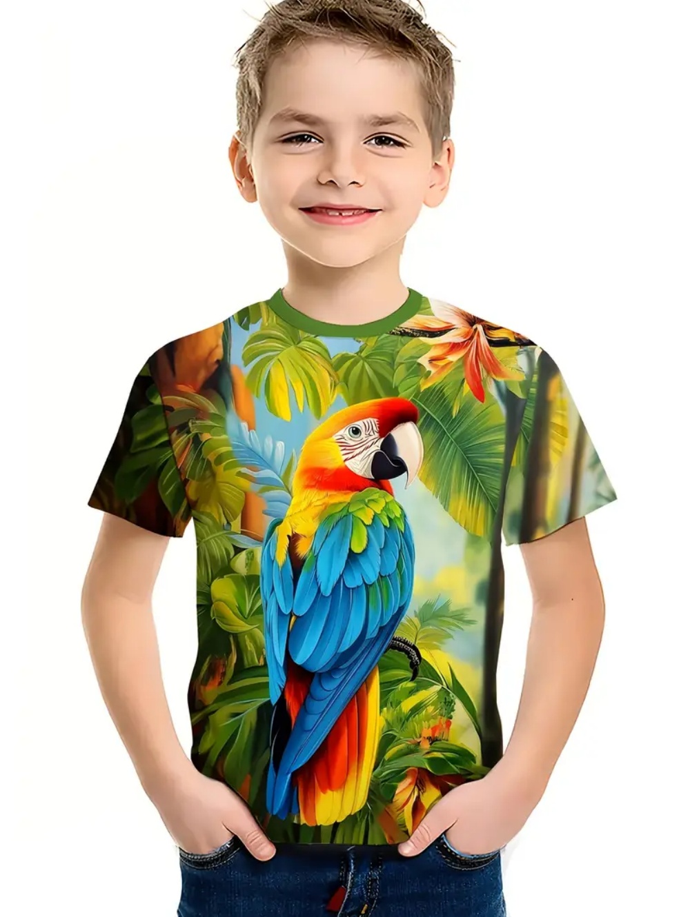 تي شيرت صيفي للأطفال بأكمام قص - مراجعة Tee Graphic Print وسعره