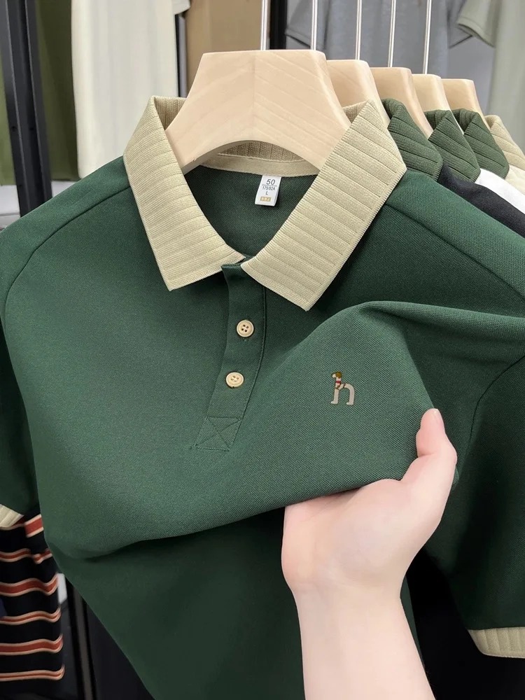 قميص بولو رجالي فاخر بأكمام قص - مراجعة Polo Shirt Pique وسعره