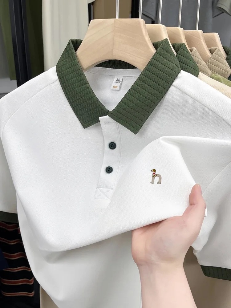 قميص بولو رجالي فاخر بأكمام قص - مراجعة Polo Shirt Pique وسعره