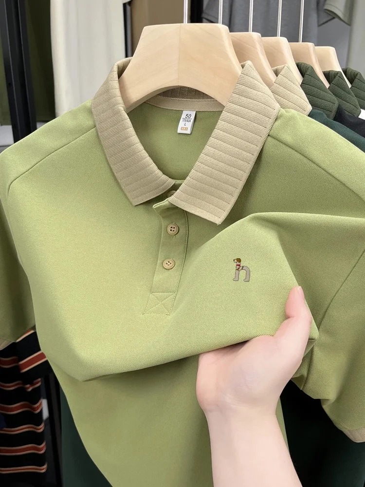 قميص بولو رجالي فاخر بأكمام قص - مراجعة Polo Shirt Pique وسعره