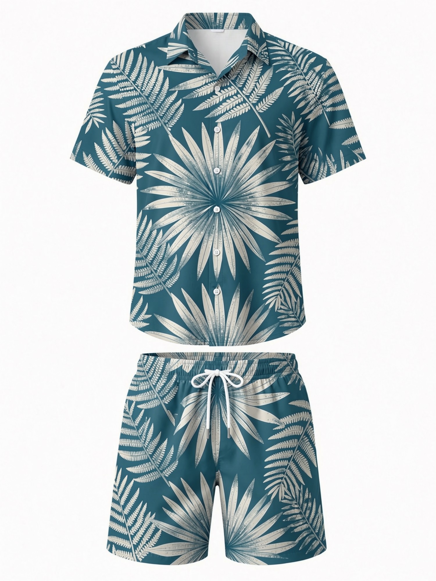 طقم قميص رجالي بأكمام قصيرة مز - مراجعة Resort Shirt Floral وسعره