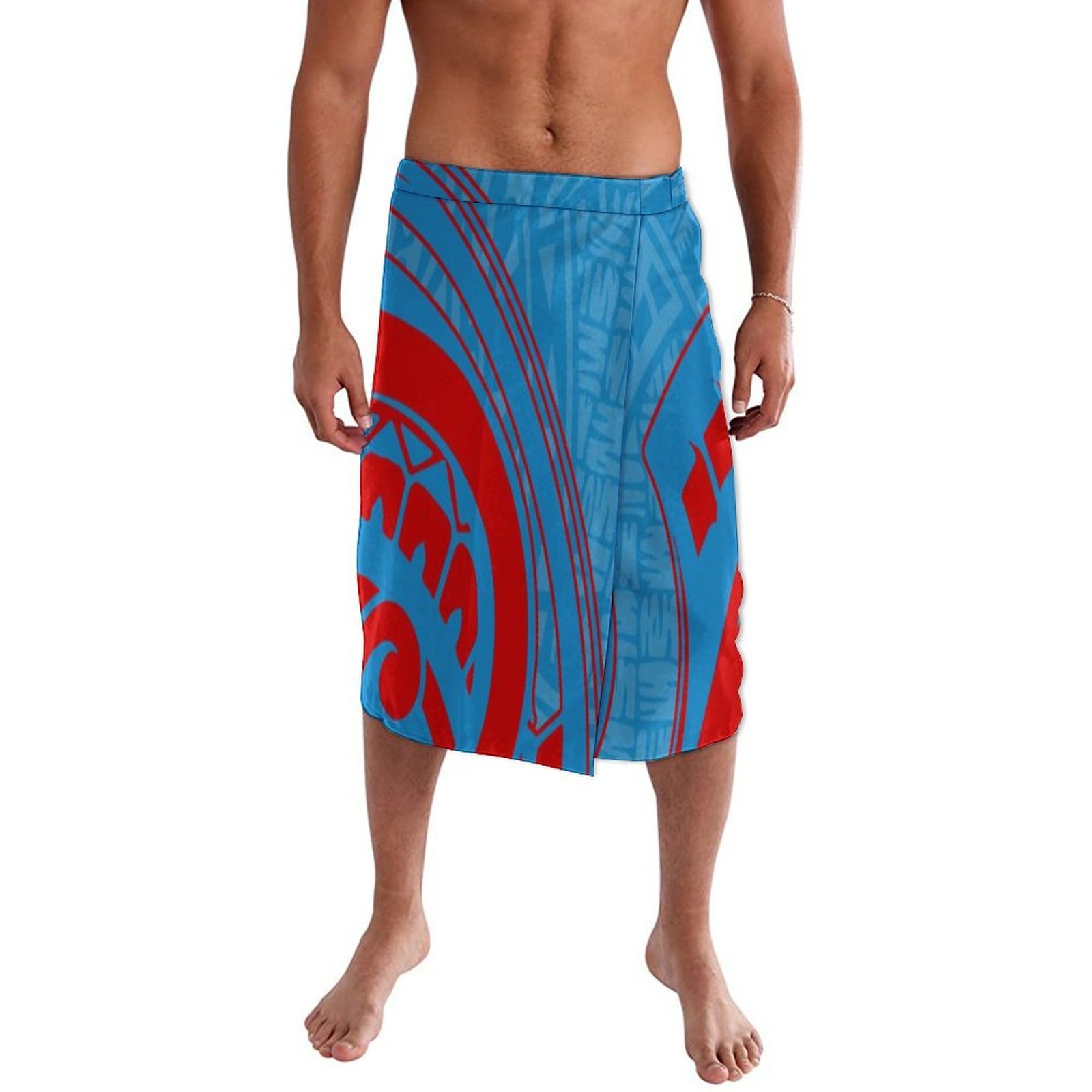 تنورة رجالية مخصصة ناعمة زرقاء - مراجعة Sarong Men Wrap وسعره