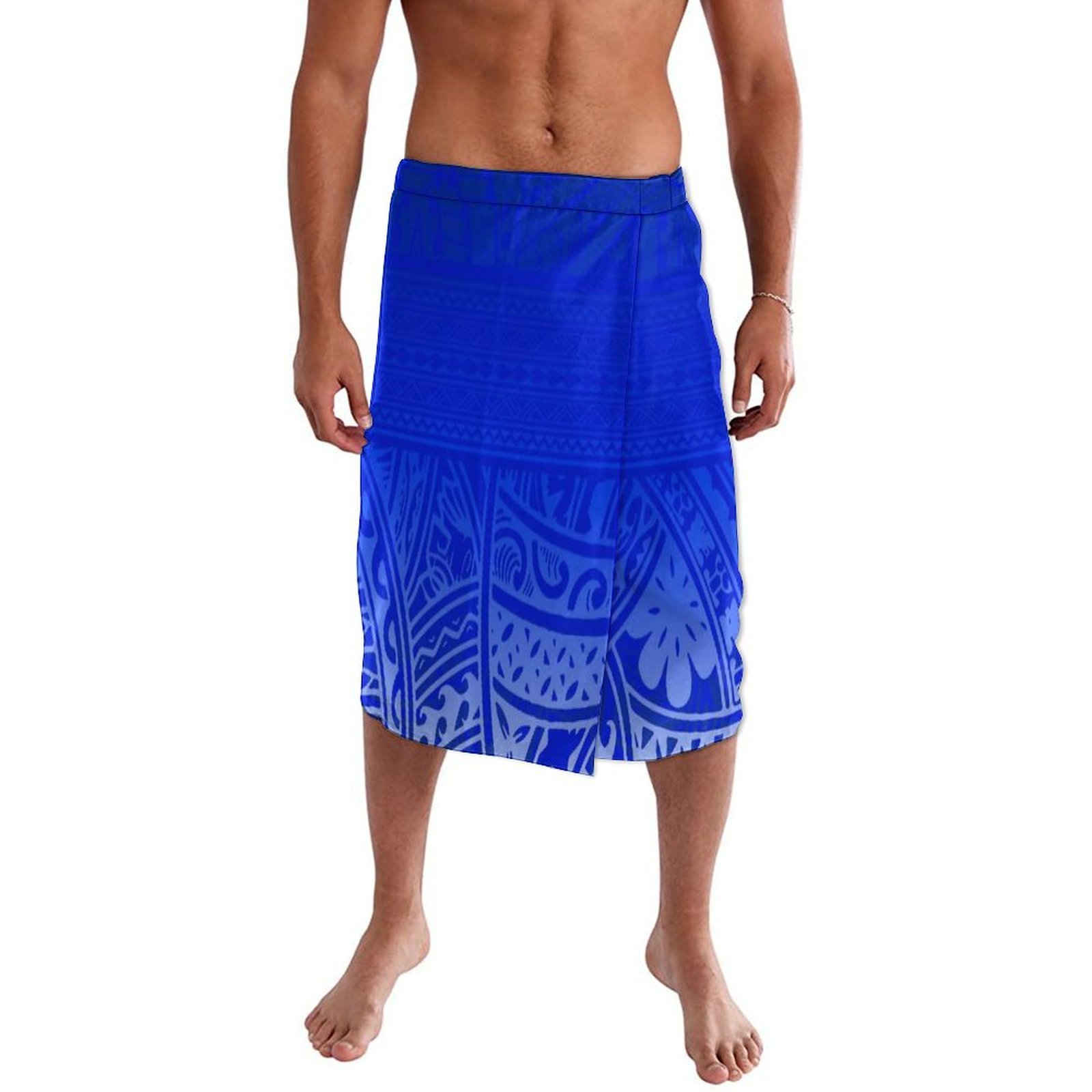 تنورة رجالية مخصصة ناعمة زرقاء - مراجعة Sarong Men Wrap وسعره